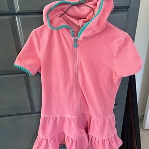 Cat & Jack Pink Hooded Swim Coverup